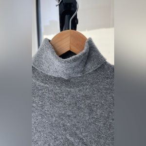 Topman Grey Turtleneck, mens xs